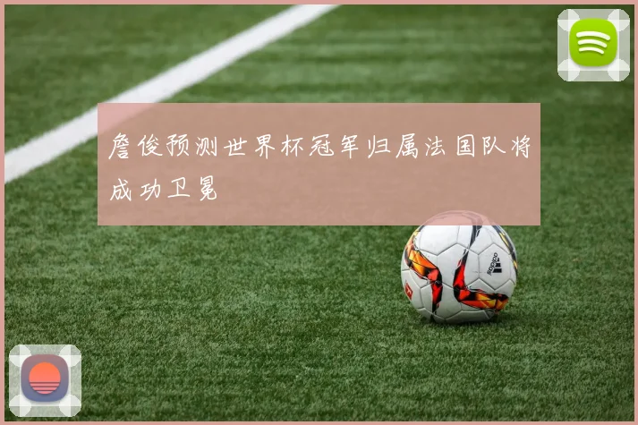詹俊预测世界杯冠军归属法国队将成功卫冕